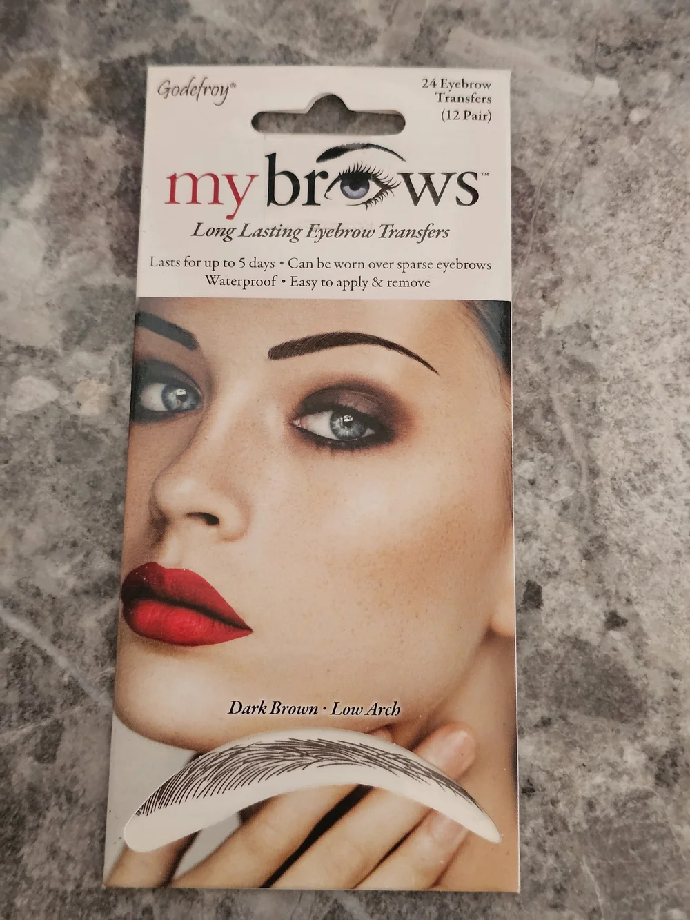 myBrows Long-Lasting Eyebrow Transfers — Dark Brown